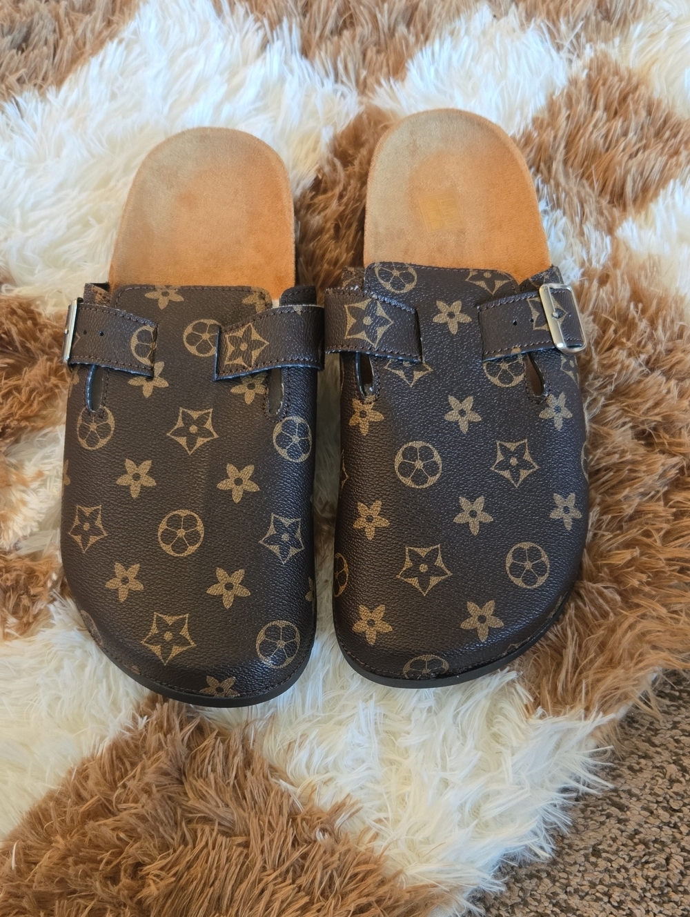 Classic Brown Monogram Slip-On Women's Shoes🤎